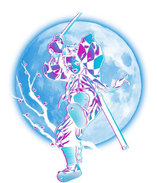Tanjiro under the Moon
