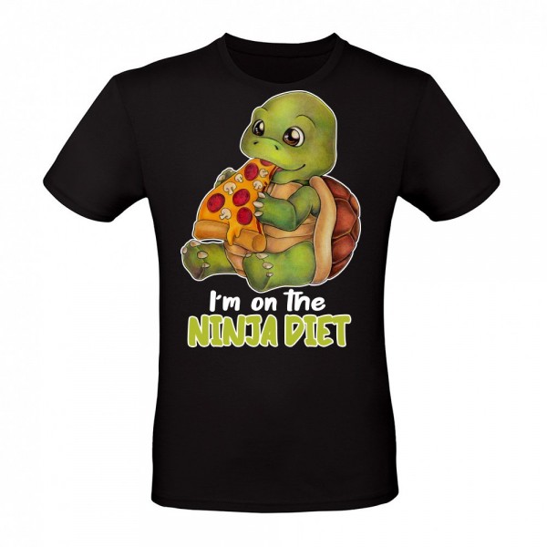 I m on Ninja Diet Funny Turtle Pizza Turtle