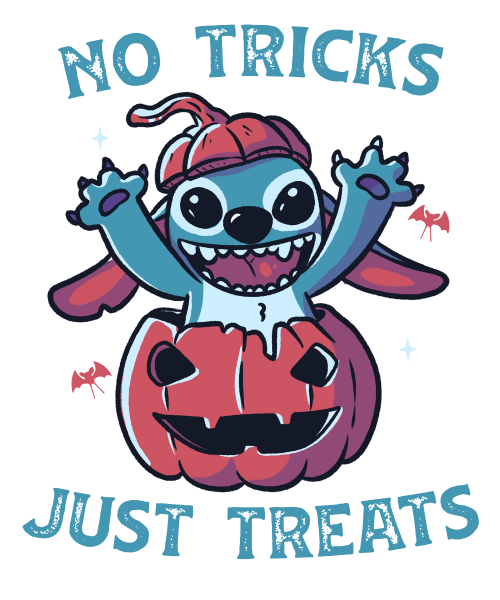 No Tricks Just Treats - Funny Halloween Spooky Cartoon Gift