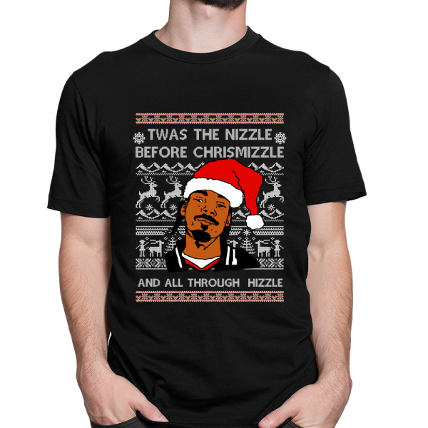 Ugly Christmas Sweater Snoop Dogg Twas The Nizzle Before Chrismizzle