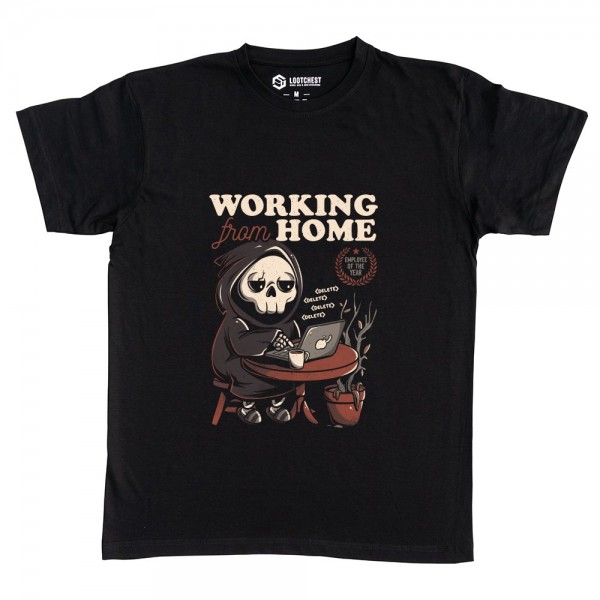 Working From Home - Creepy Skull Gift