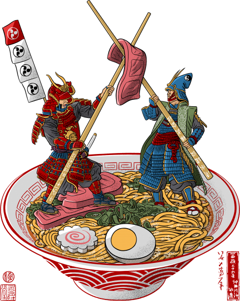 Samurai duel over Ramen