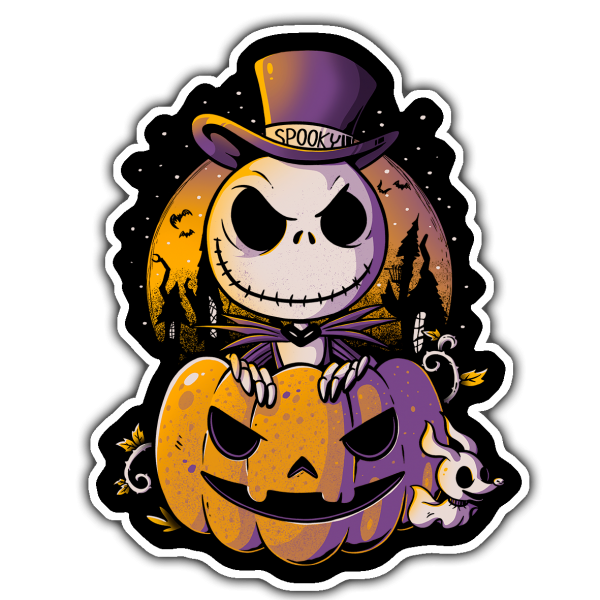 Spooky Jack Vinyl Sticker