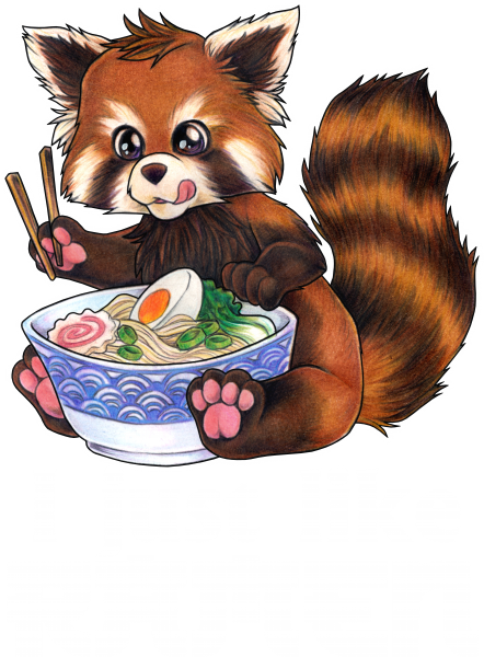 I just like Ramen Red Panda with Noodles Gift