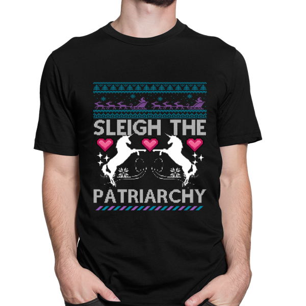 sleigh the patriarchy ugly sweater