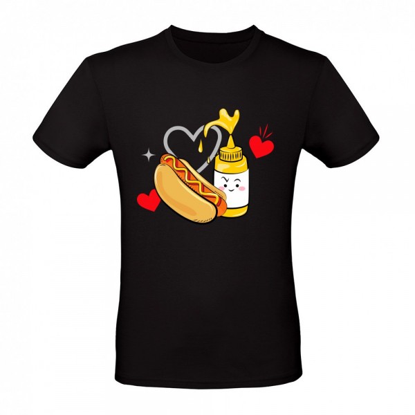Hotdog and mustard in love