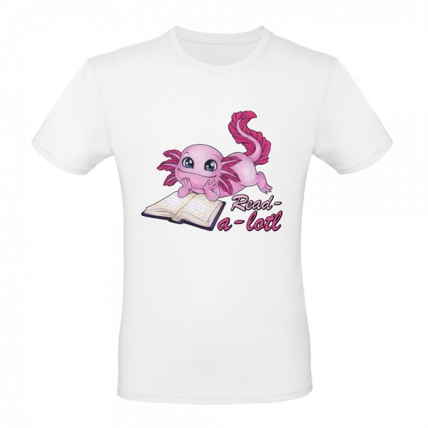 Axolotl book lover reading Read a lot gift