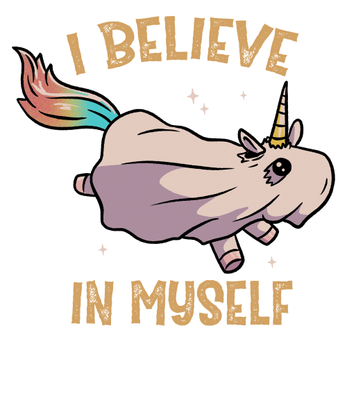 I Believe In Myself - Funny Halloween Spooky Unicorn Gift