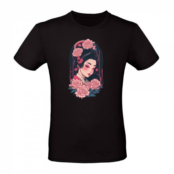Geisha with Flowers