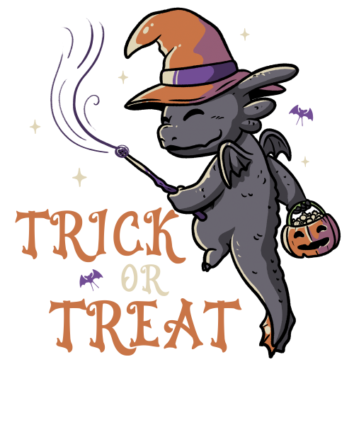 Trick Or Treat - Funny Halloween Spooky Cartoon Gift