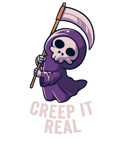 Creep It Real - Funny Halloween Spooky Skull