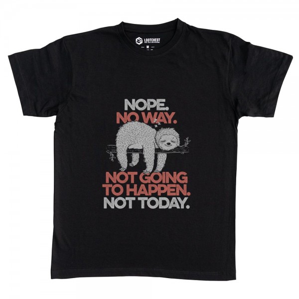 Nope Lazy Sloth Funny Gift