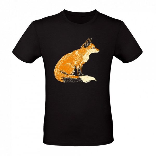 linocut fox