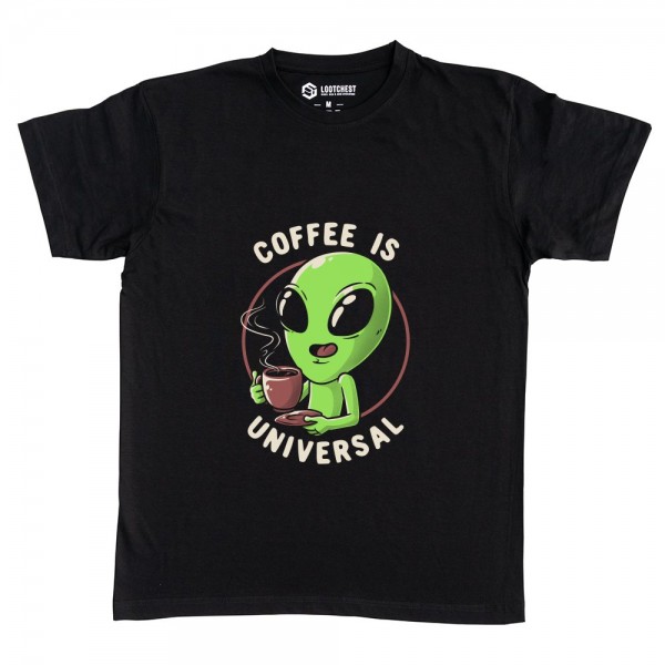 Coffee is Universal - Funny Cute Alien Gift