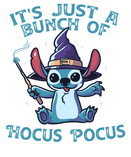 Its Just A Bunch Of Hocus Pocus - Funny Halloween Spooky Cartoon
