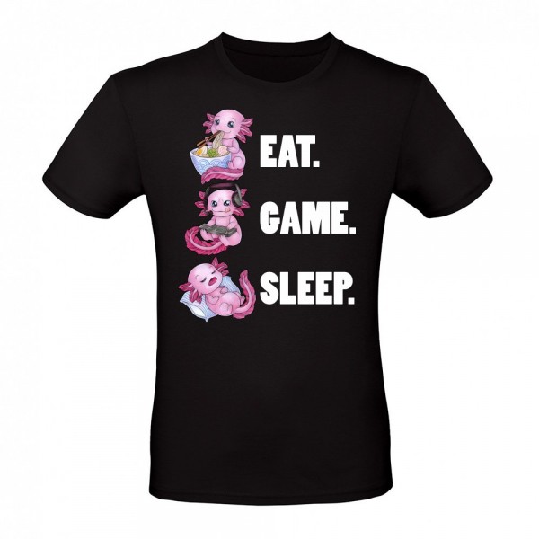 Eat Game Sleep - Cute Axolotl great gift idea