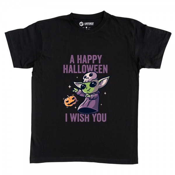 A Happy Halloween I Wish You - Funny Halloween Spooky Skull