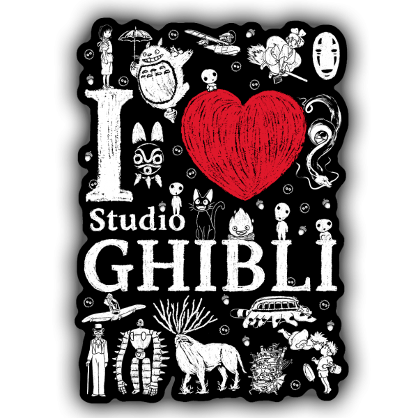 I love Ghibli Vinyl Sticker