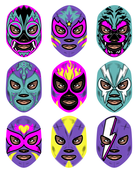 Pop Wrestling Masks