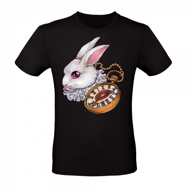 White Rabbit Bunny with Pocket Watch Alice Style