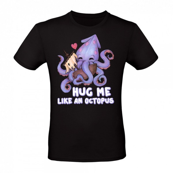 Hug me like an Octopus Funny cuddly octopus heart