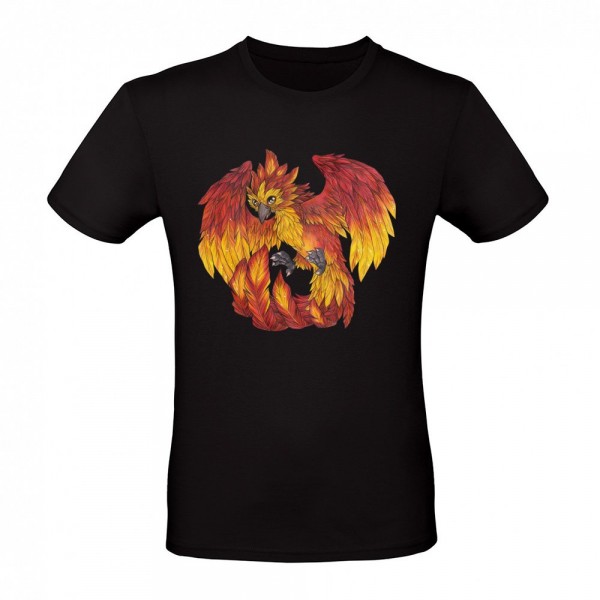 Cute cartoon phoenix - fantasy lover fire