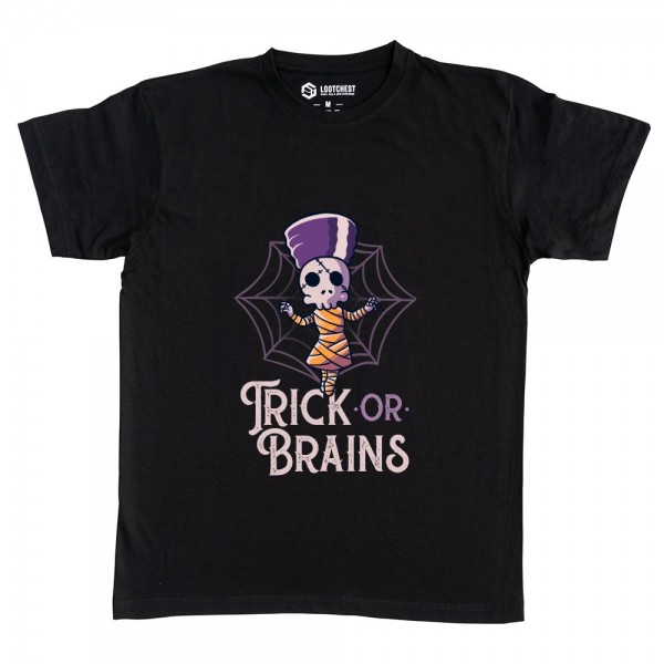 Trick Or Brains - Funny Halloween Spooky Mummy