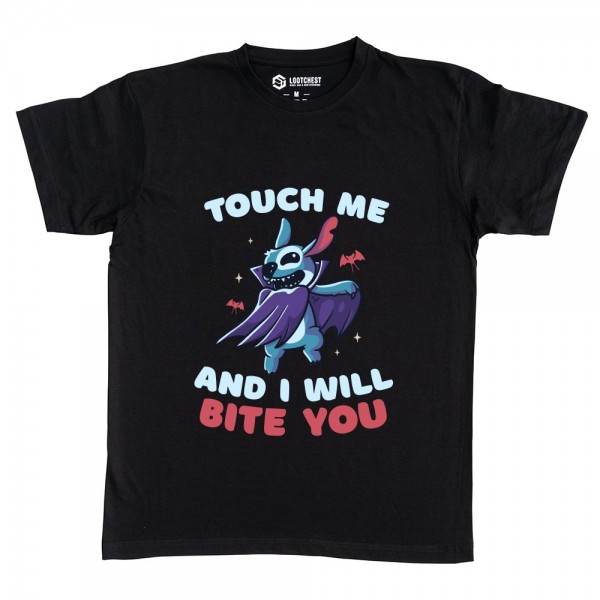 Touch Me And I Will Bite You - Funny Halloween Spooky Cartoon Gift