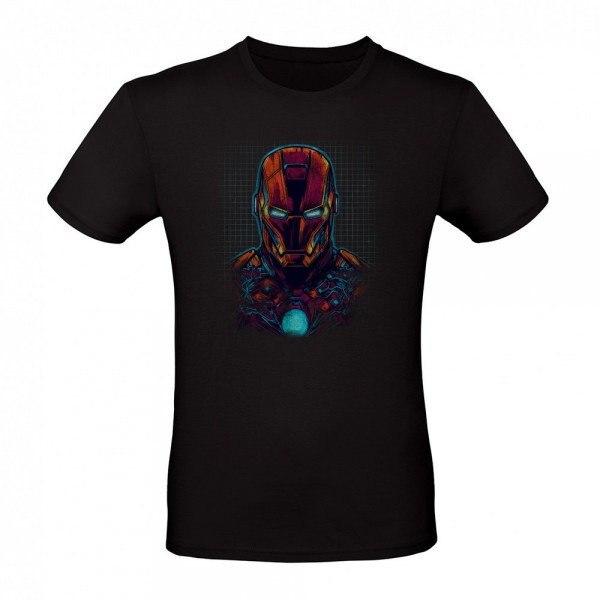iron man synthwave graphic